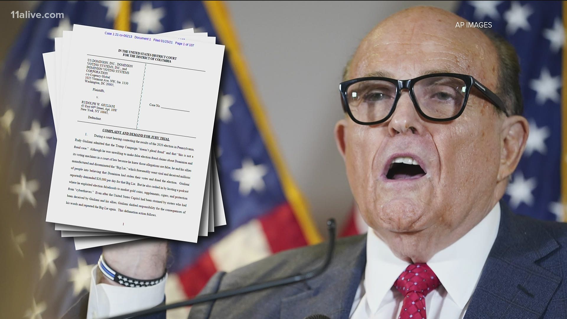 Dominion is seeking more than $1.3 billion in damages against former President Donald Trump's lawyer Rudy Giuliani.