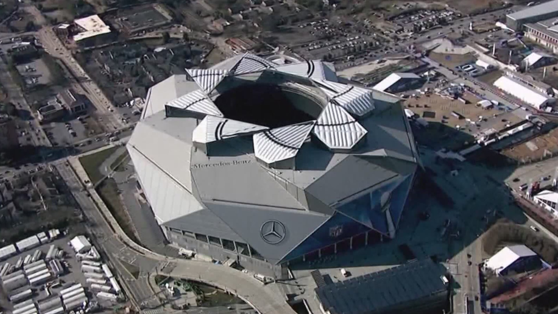 The site is located right outside the stadium in downtown Atlanta.