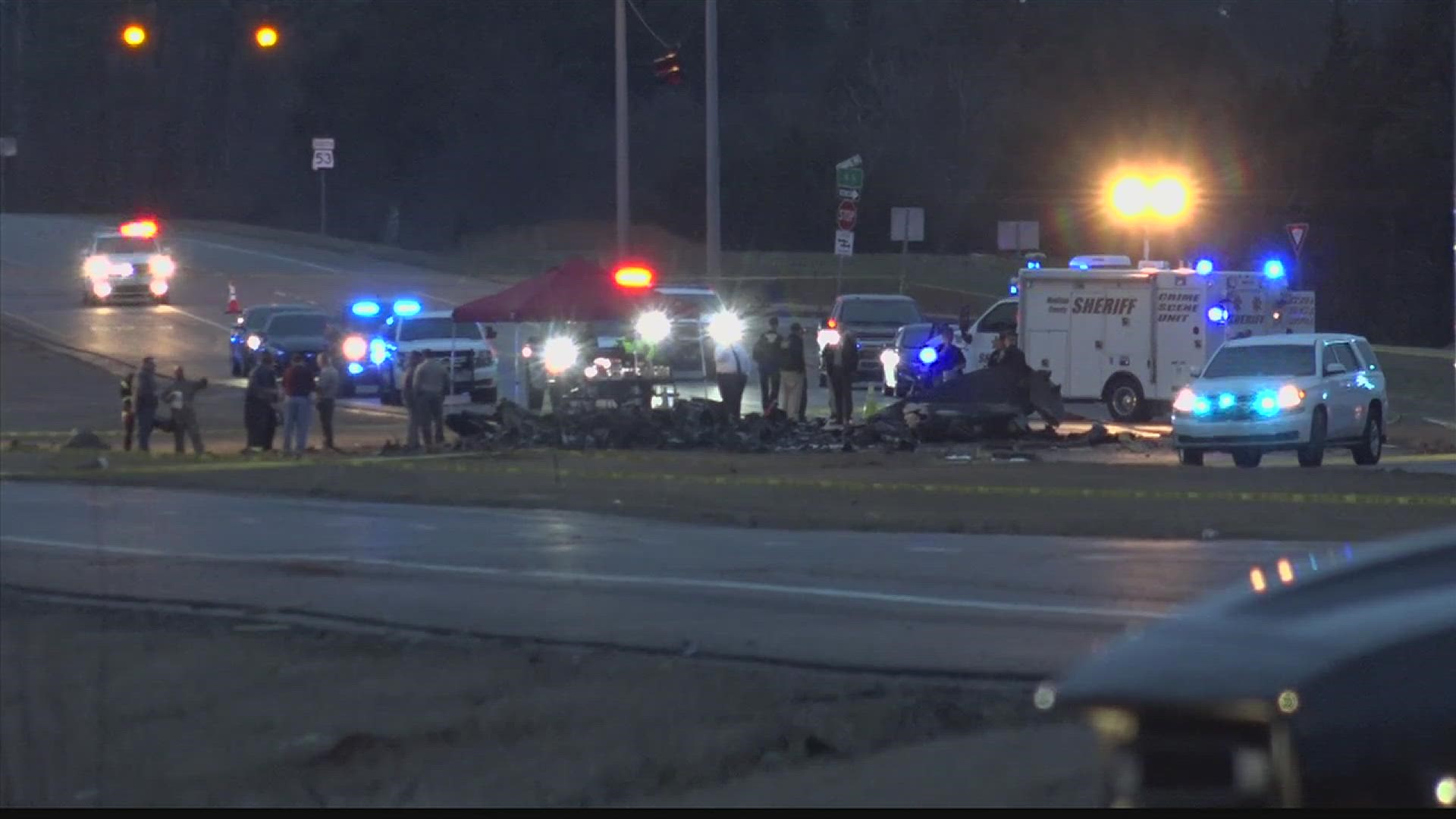 Military leaders confirm the Black Hawk helicopter was on a training mission when it crashed on Highway 53 in Harvest, Ala. Wednesday afternoon.